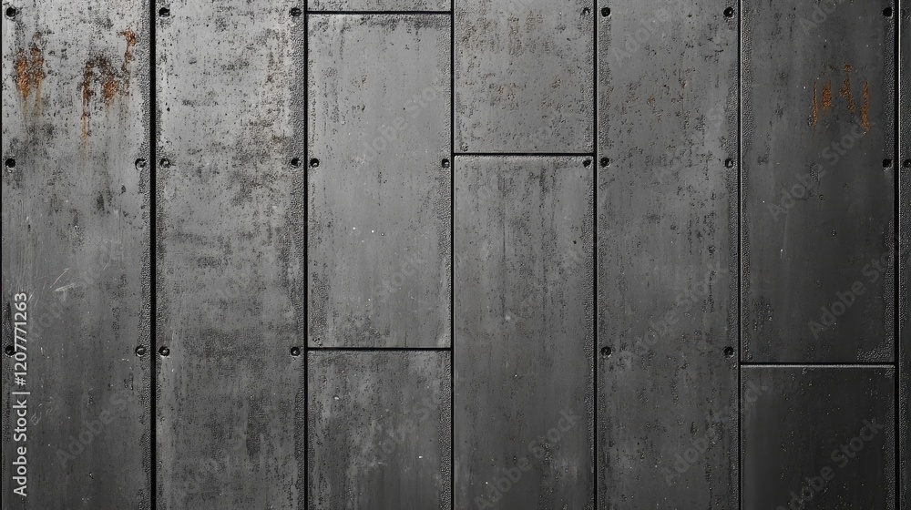 Poster rustic gray wall texture with rust and scraper marks ideal for interior design and creative decor pr