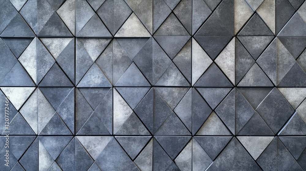 Poster geometric gray triangle tile pattern abstract modern background for design and decoration