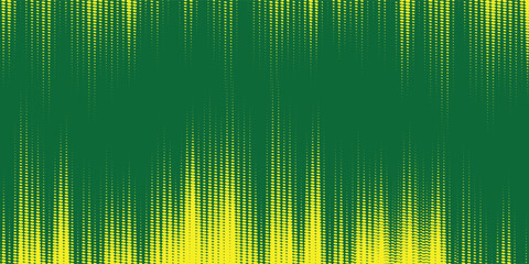 Abstract Background with Green and Yellow Brush Texture and Halftone Effect.