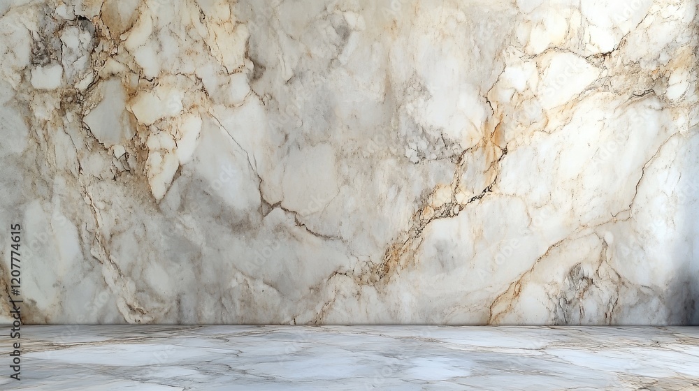 Poster natural granite stone backdrop with elegant veining suitable for various design projects and interio