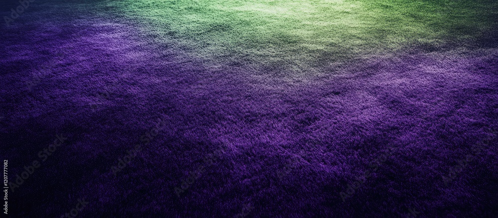 Aufkleber vibrant green carpet texture background with soft deep purple gradient glow perfect for copy space a