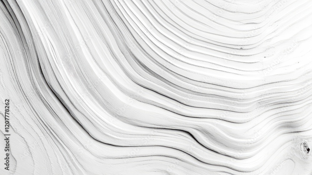 Aufkleber abstract black and white wavy texture with smooth flowing lines and patterns copy space