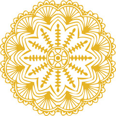 Beautiful flower art and mandala vector design