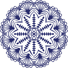 Beautiful flower art and mandala vector design