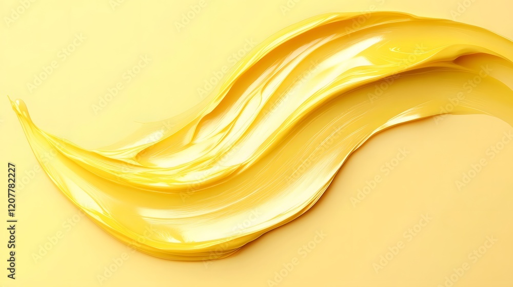 Poster light yellow gradient background with a soft, artistic brushstroke design and a clear empty space fo