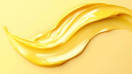 Light yellow gradient background with a soft, artistic brushstroke design and a clear empty space for product focus