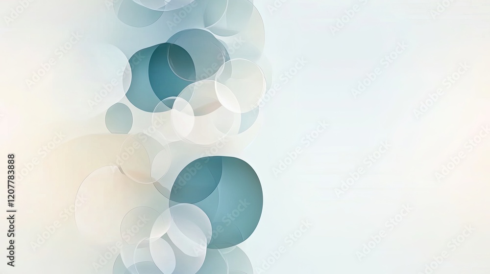 Poster smooth pastel gradients create a calming abstract background with soft shapes and lines suitable for