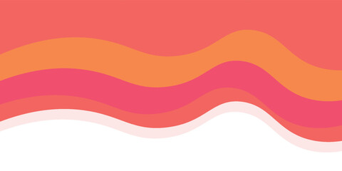 Spanduk template berwarna-warni dengan warna gradien. Desain dengan bentuk cair.