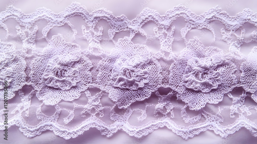 Poster soft lavender with delicate lace pattern at the edges, providing ample room in the center for produc