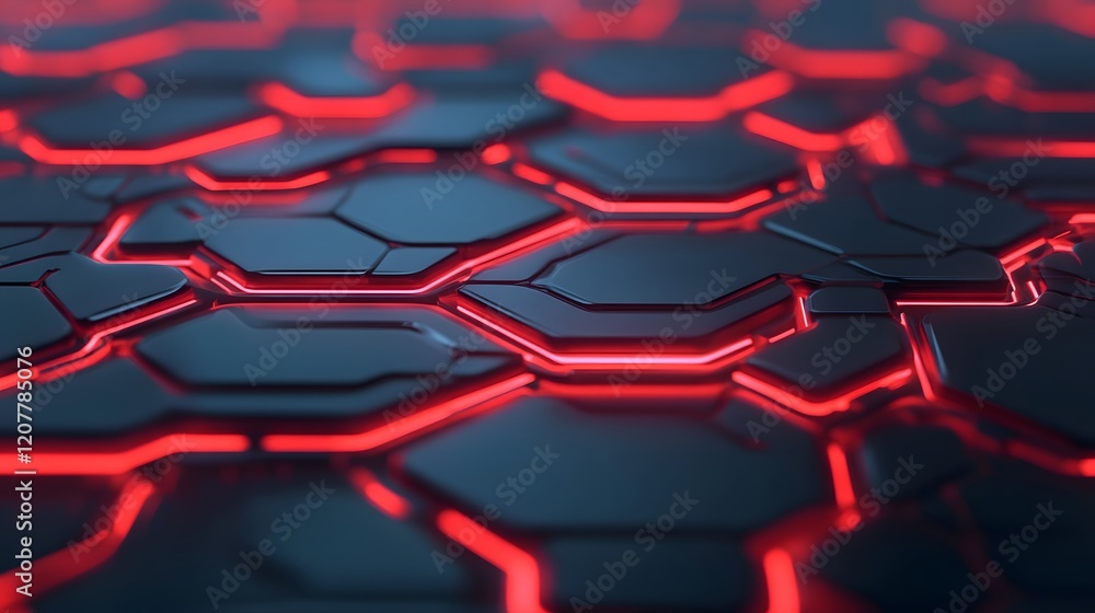 Poster futuristic floating transport nodes connected by glowing pathways network