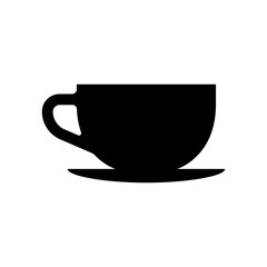 Simple coffee icon, logo illustration.