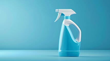 Realistic Spray Detergent Bottle Mockup for Product Branding Design