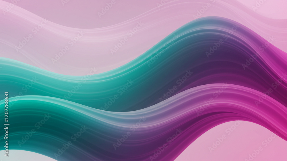 Poster background featuring abstract wave patterns