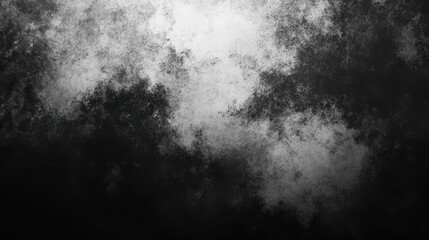 Obraz premium A dark black and white abstract grunge wallpaper featuring high-contrast textures, distressed patterns, and an industrial, minimalist aesthetic with a bold, dramatic atmosphere.
