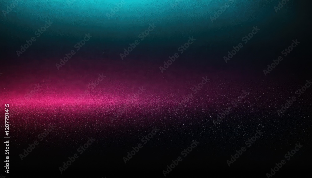 Poster neon linear lamps with a gradient multicolored luminous glow dark background with neon light 3