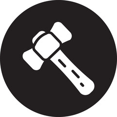 hammer glyph icon
