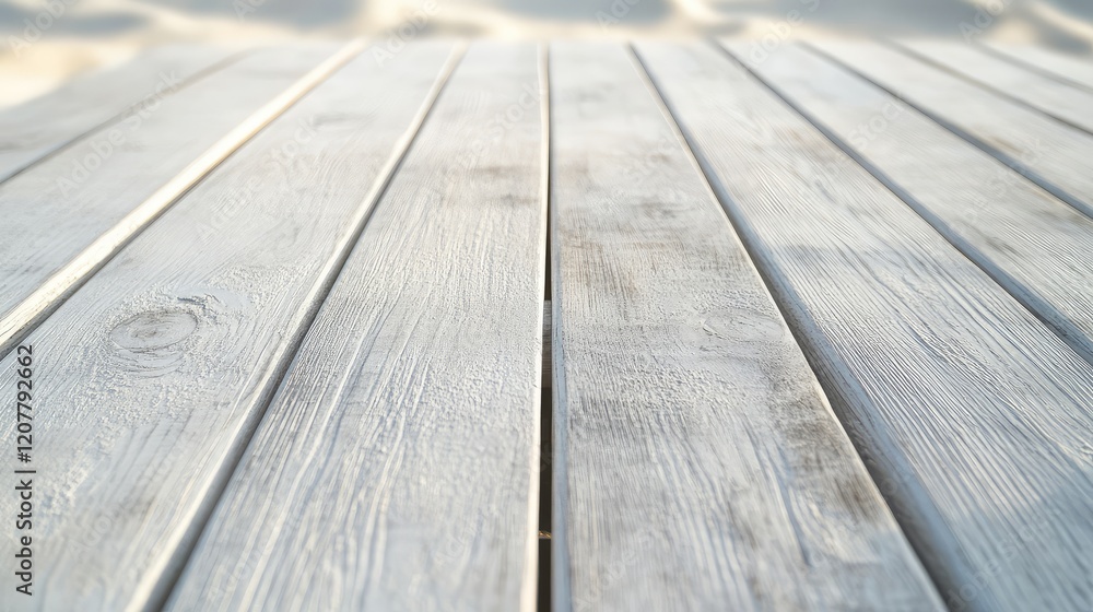 Aufkleber wooden planks with a weathered texture in a light color suitable for background and design purposes 