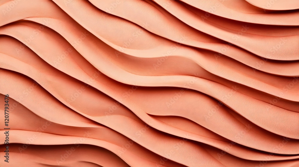 Aufkleber luxurious peach fuzz fabric pattern with metallic threads for premium elegance
