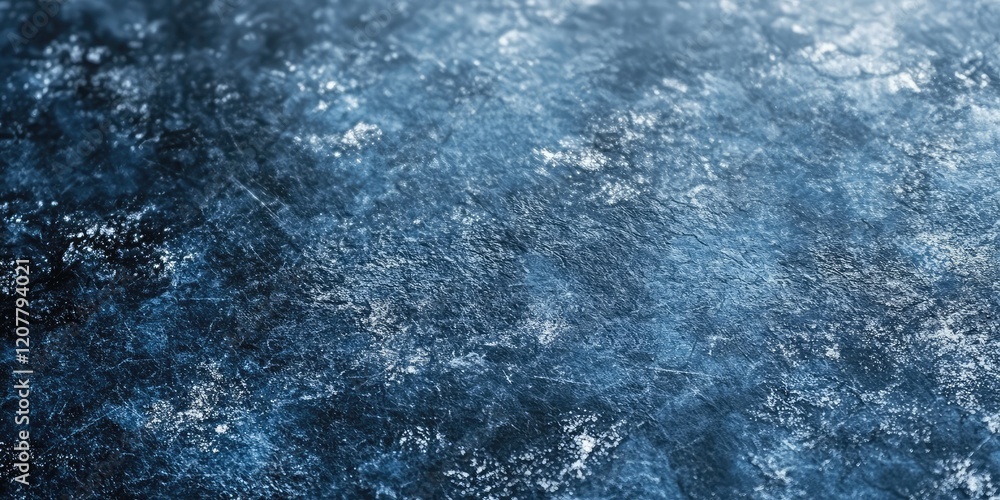 Aufkleber blue textured abstract background with icy patterns and scratches suitable for various design applic