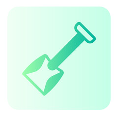 Shovel gradient icon