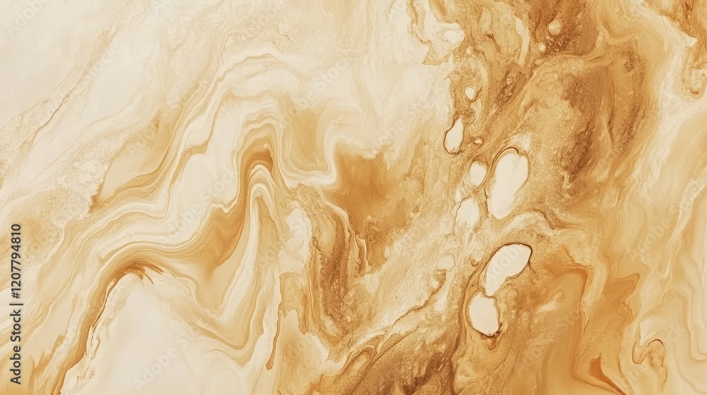 Aufkleber abstract swirls of beige and brown tones with soft gradients and textures featuring areas of copy sp