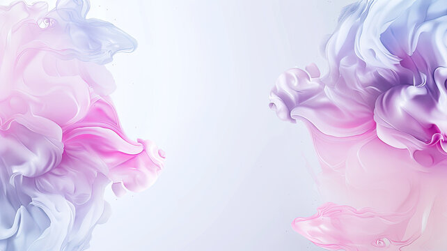 Soft pastel swirls of pink and purple create dreamy abstract background