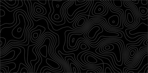 Topographic canyon geometric map relief texture with curved layers and shadow. abstract White background with a beautiful pattern, Topographic contour lines vector map seamless pattern vector.