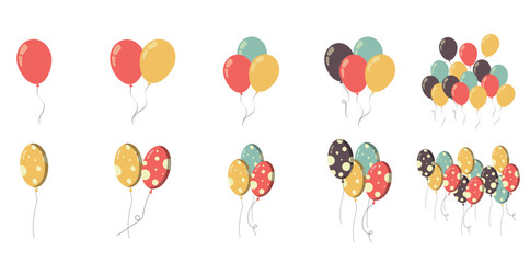 Baloon Illustration Set © Alicia