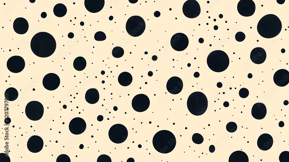 Poster Minimalist Dotted Pattern on Neutral Beige Background with Timeless Simplicity