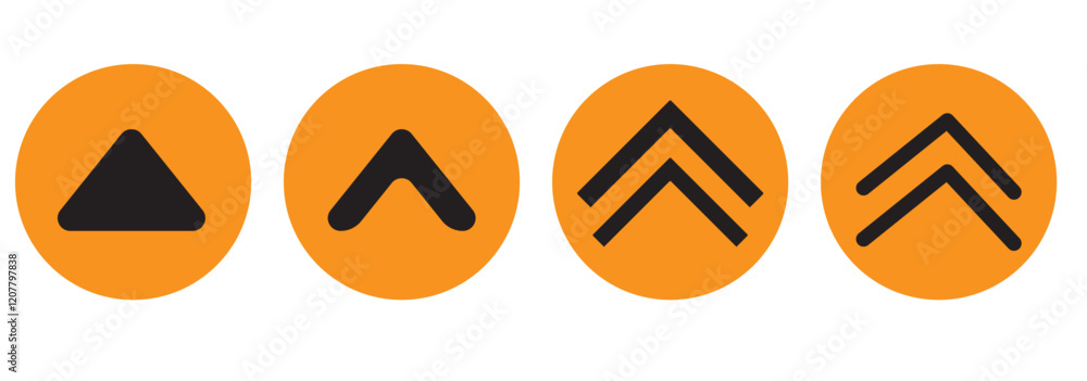 Poster swipe icon set. swipe up arrow icons. arrow buttons for social media. scroll pictogram. web icons. v