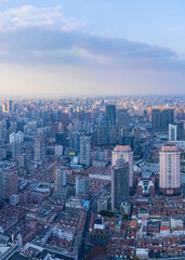 Aerial View of The Bund in Shanghai