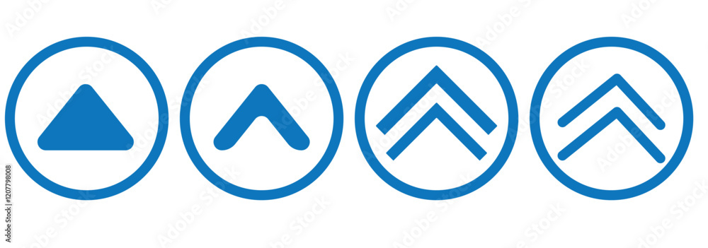 Poster swipe icons set. up arrow button symbols. scrolling, slide icon collection. vector illustration