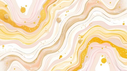 Abstract Gold and Pink Marble Texture: A Serene Swirl of Color