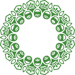 Beautiful flower art and mandala vector design