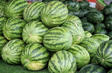 Fresh watermelon summer tropical fruit