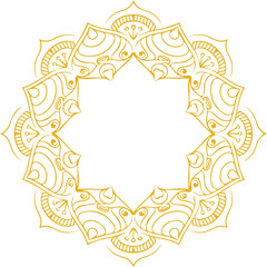 Beautiful flower art and mandala vector design