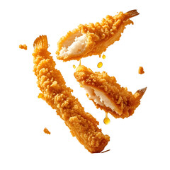 Beer-Battered Fishs  falling 