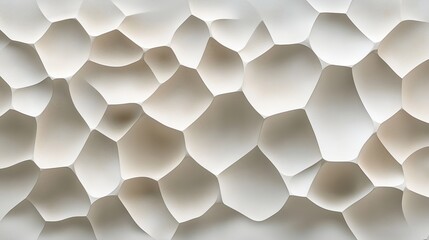 Abstract sculpted pattern with smooth geometric shapes and neutral tones