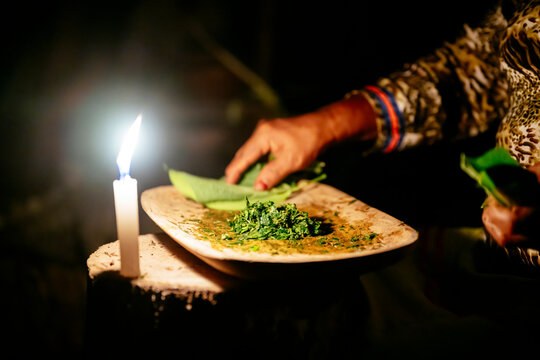Guayusa Upina Ceremony, Sinchi Warmi, Amazonia, Napo Province, Ecuador