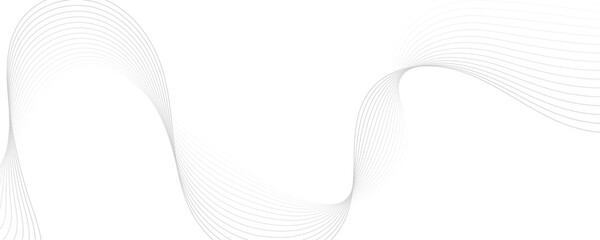 Abstract gray wave dynamic curve lines background. Energy technology concept modern backdrop design for business, presentation, banner.