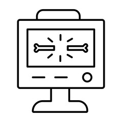 Positivity Rays Vector Line Icon Design