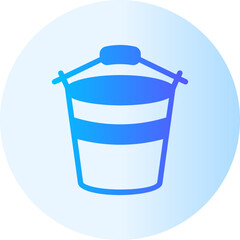 Bucket gradient icon