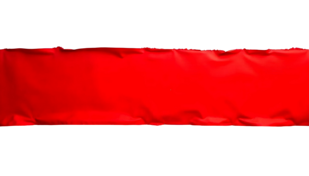 Stunning Red Gradient Fabric Strip Ideal for DIY Projects and Decoration with transparent background