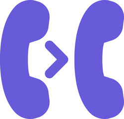 Call transfer fill icon
