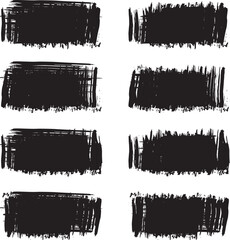 black brush strock set 