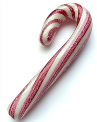 seamless of  A classic red and white striped candy cane. , isolated on white background,  , copy space for text,