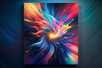 abstract background with rays