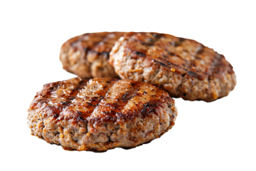 grilled meat isolated on a transparent background 