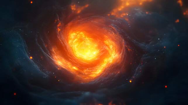 A Mesmerizing Display of a Luminous Plasmoid Glowing from Within, Surrounded by Ethereal Colors and Textures