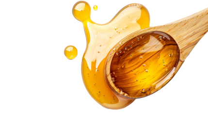 honey isolated on a transparent background 